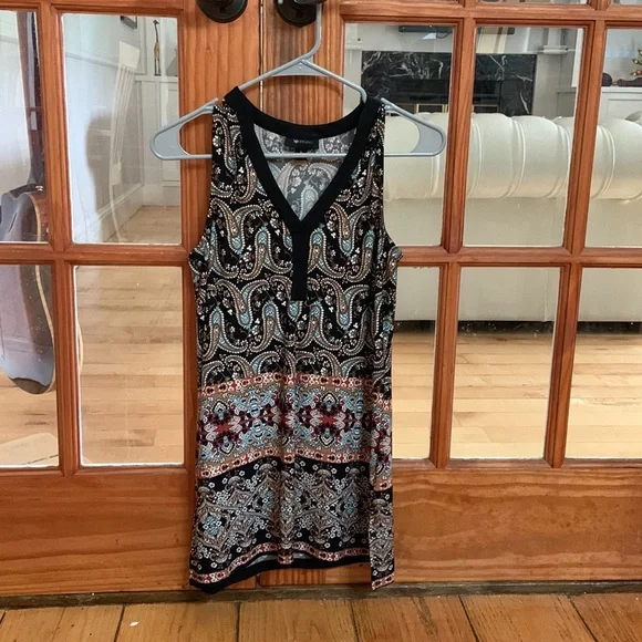 AB Studio blouse/mini dress sized small but could be worn as a medium - Picture 2 of 4